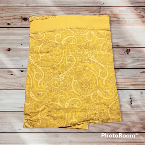 Liz Claiborne New York 3/4 Sleeve Paisley Print Knit Tunic NWT 2X Yellow A239002 - Picture 7 of 12